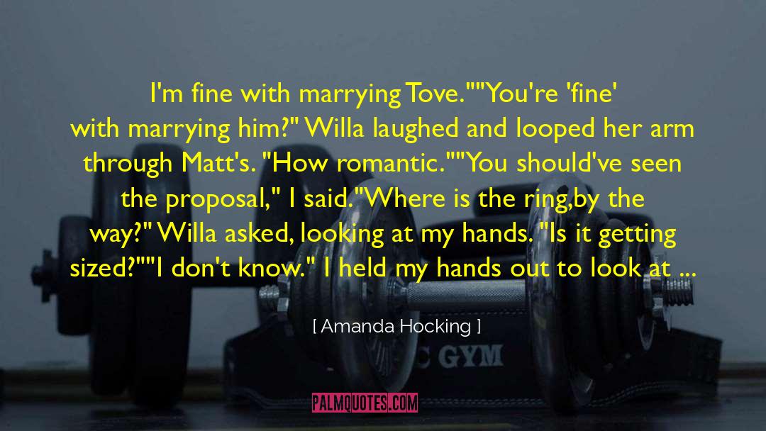 Romantic Themes quotes by Amanda Hocking