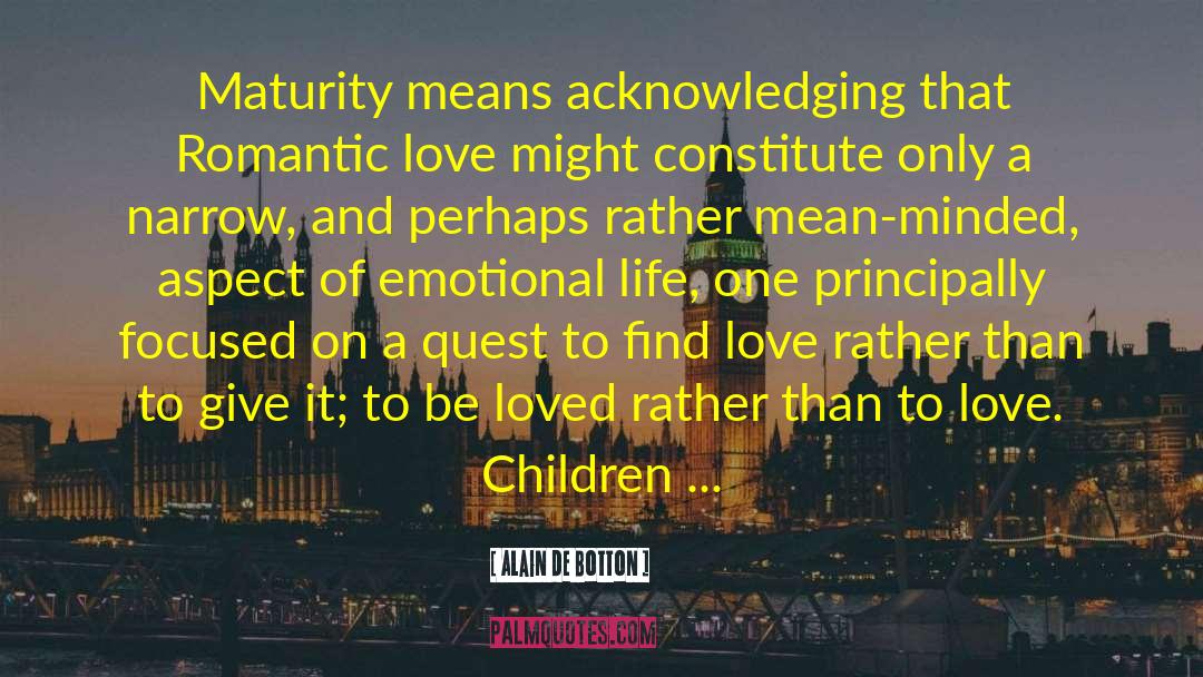 Romantic Tragedy quotes by Alain De Botton