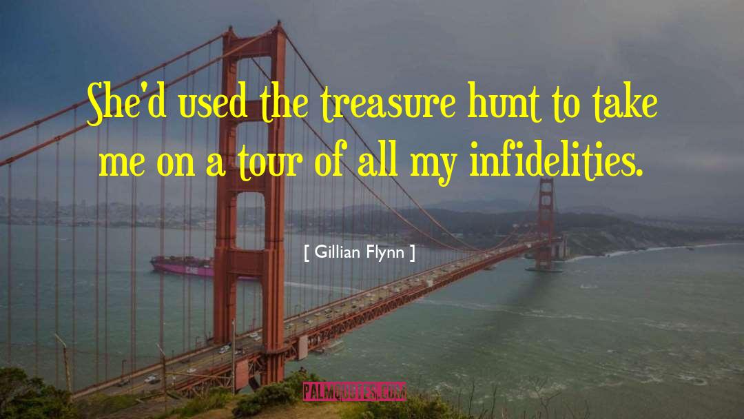Romantic Treasure Hunt Love quotes by Gillian Flynn