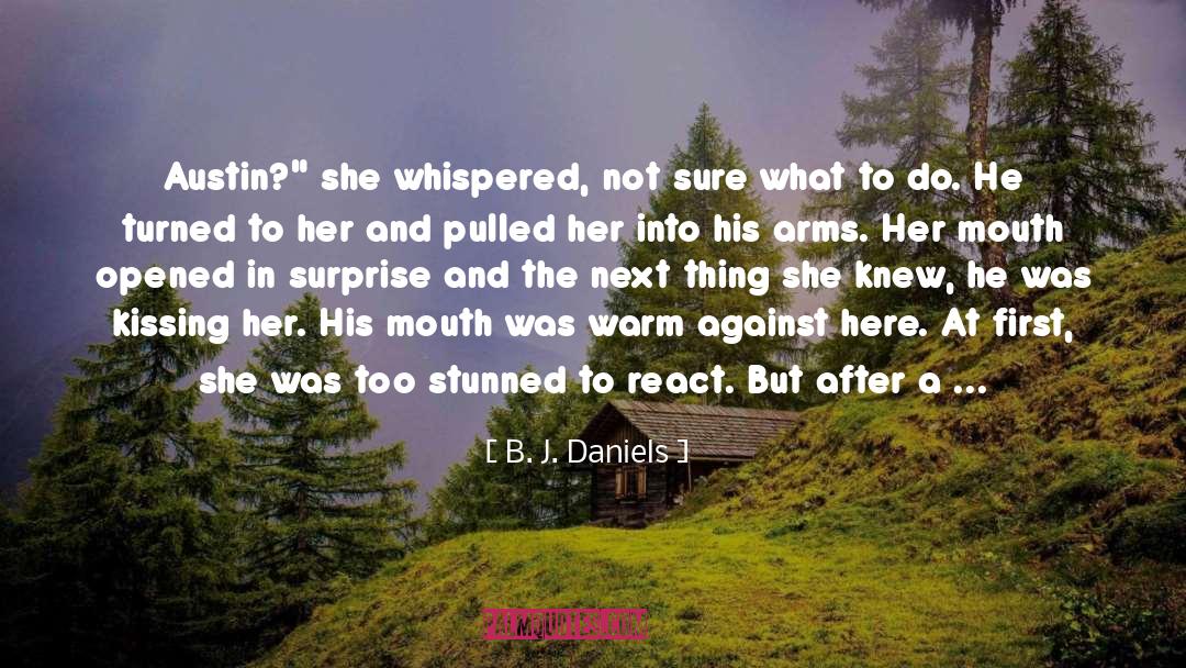 Romantic Wedding quotes by B. J. Daniels