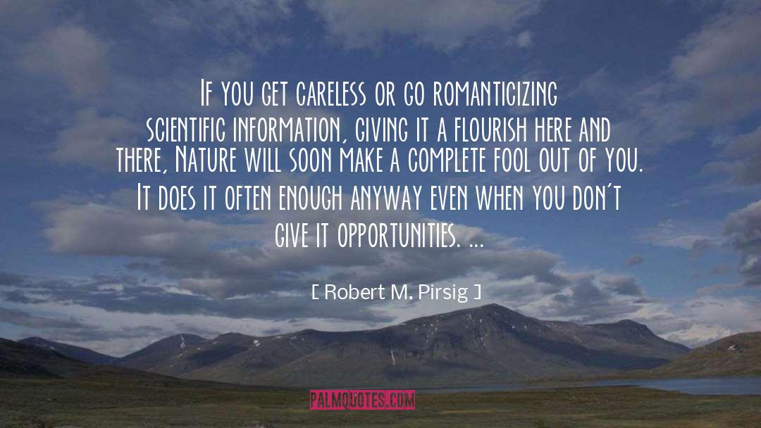 Romanticizing quotes by Robert M. Pirsig