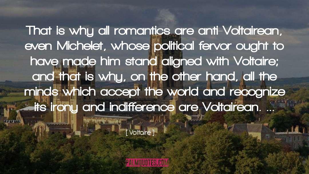 Romantics quotes by Voltaire