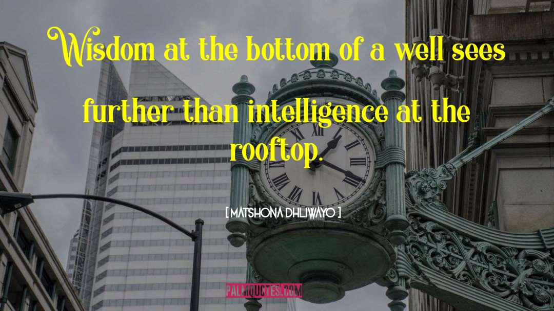 Rooftop quotes by Matshona Dhliwayo
