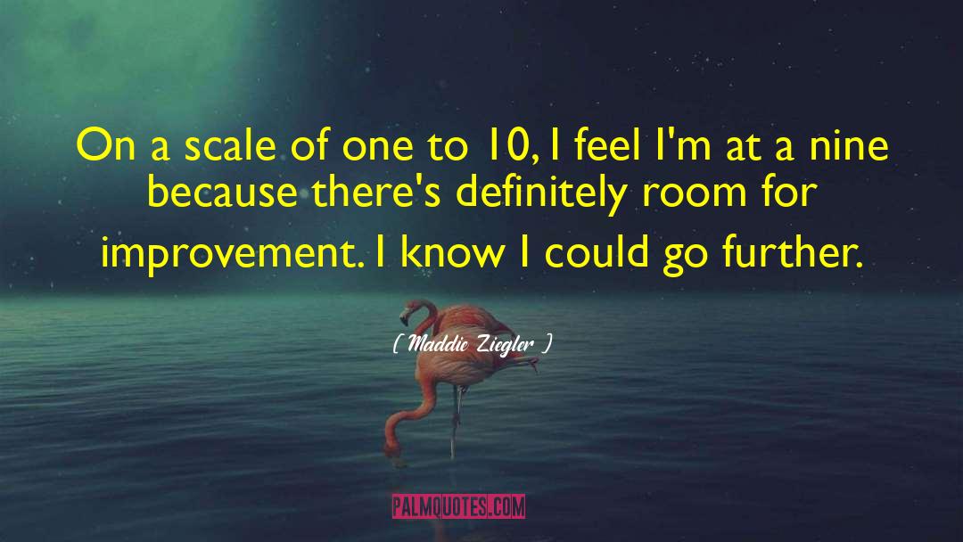 Room For Improvement quotes by Maddie Ziegler