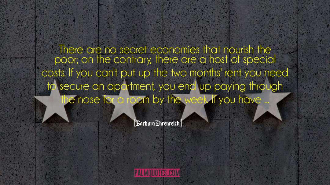 Room Service quotes by Barbara Ehrenreich