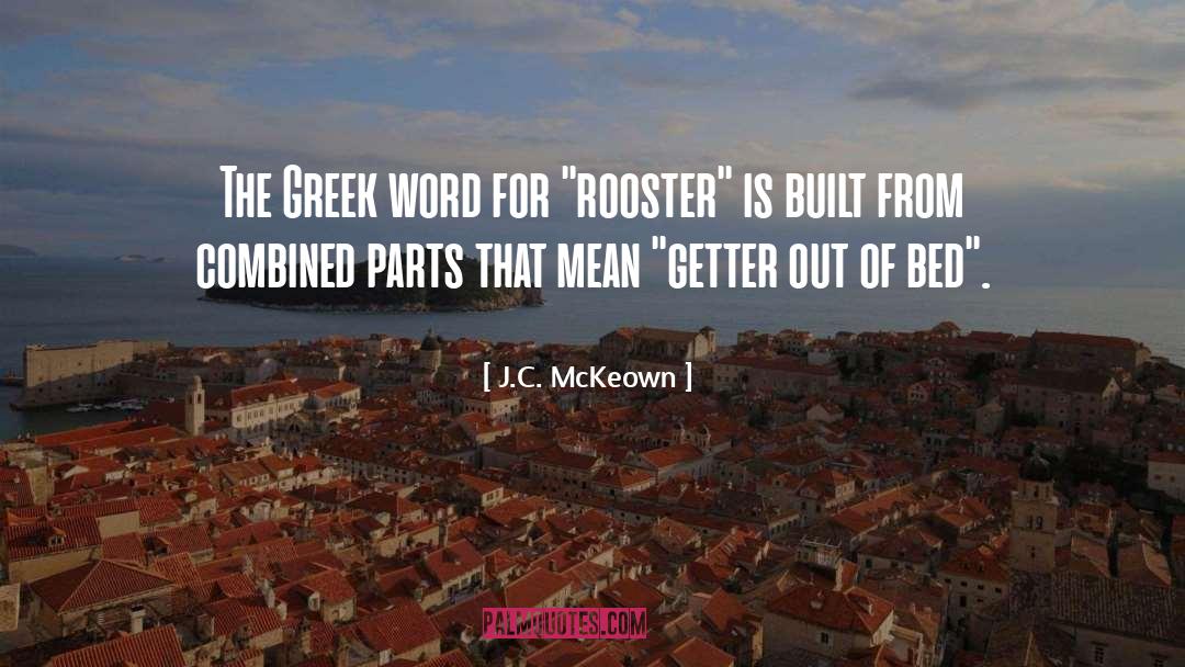 Rooster quotes by J.C. McKeown