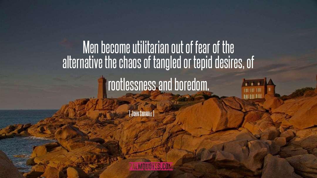 Rootlessness quotes by John Carroll