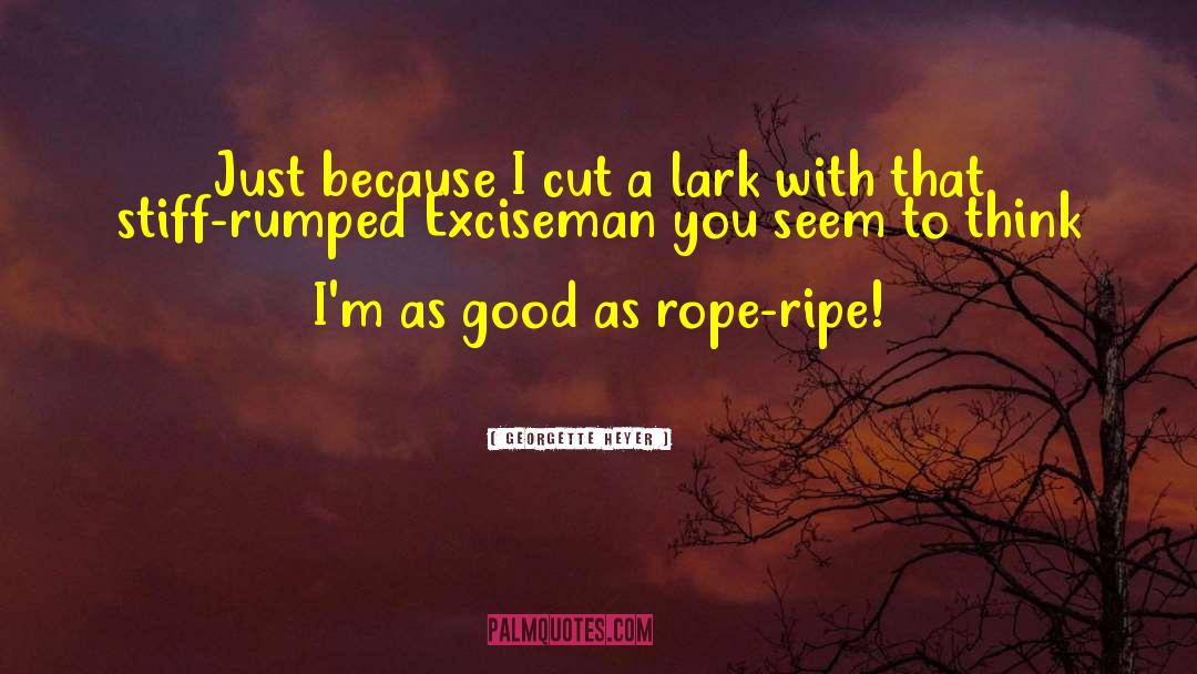 Rope quotes by Georgette Heyer