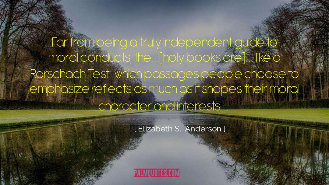 Rorschach Test quotes by Elizabeth S.  Anderson