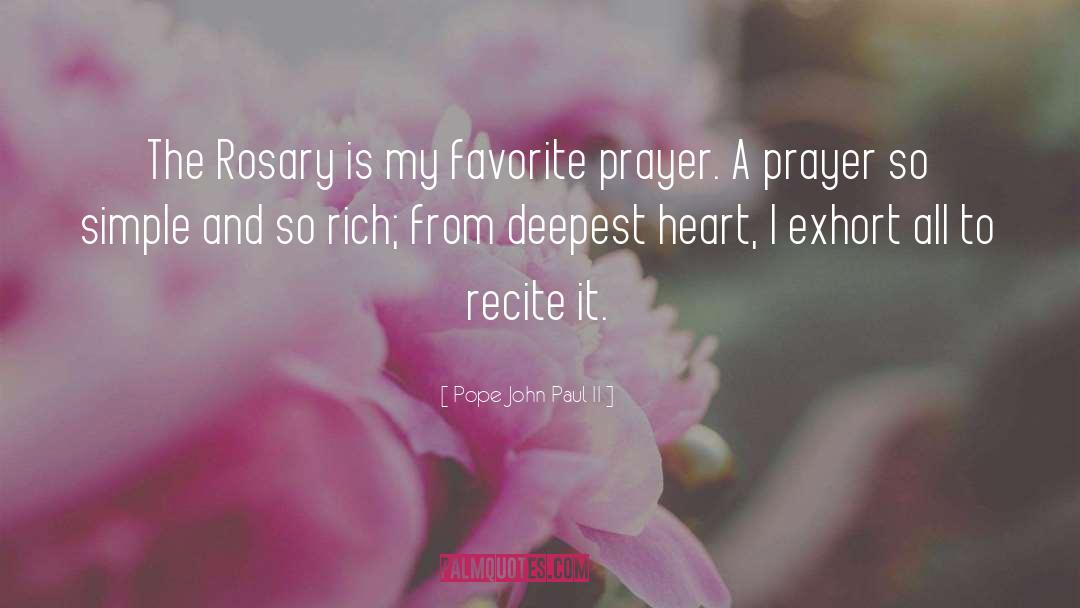 Rosary quotes by Pope John Paul II