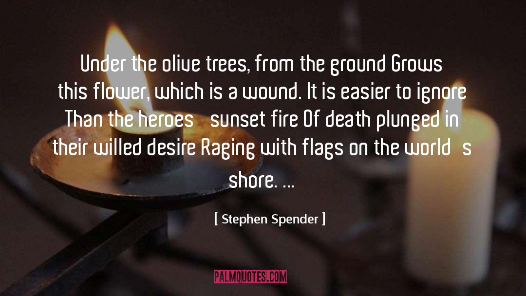 Rose Flower quotes by Stephen Spender