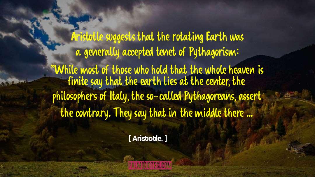 Rotating Earth quotes by Aristotle.