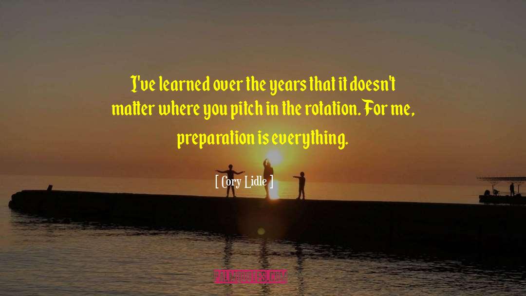 Rotation quotes by Cory Lidle