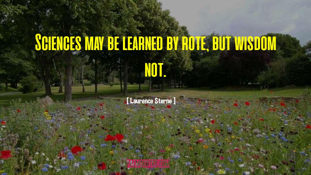 Rote quotes by Laurence Sterne