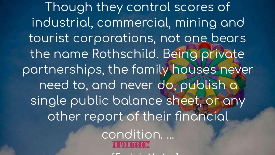 Rothschild quotes by Frederic Morton