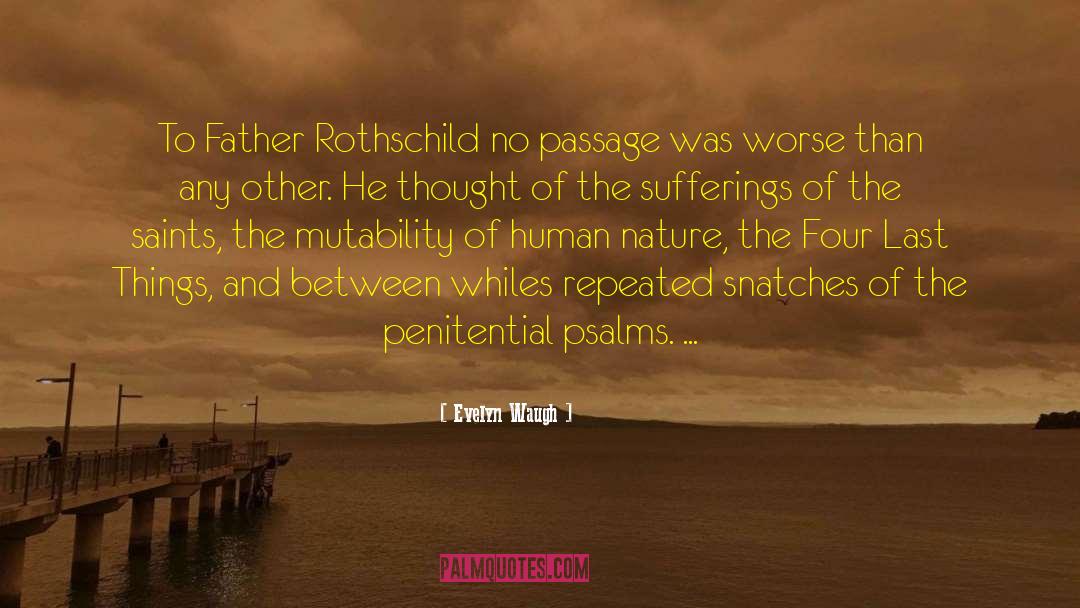 Rothschild quotes by Evelyn Waugh