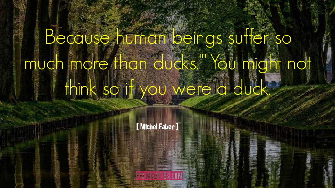 Rouen Duck quotes by Michel Faber