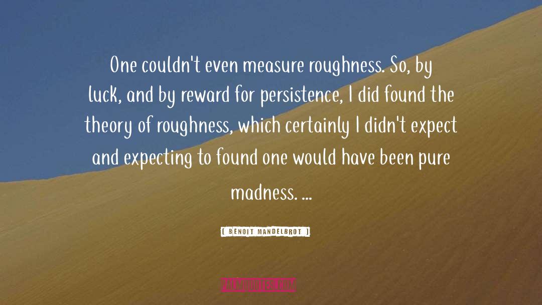 Roughness quotes by Benoit Mandelbrot