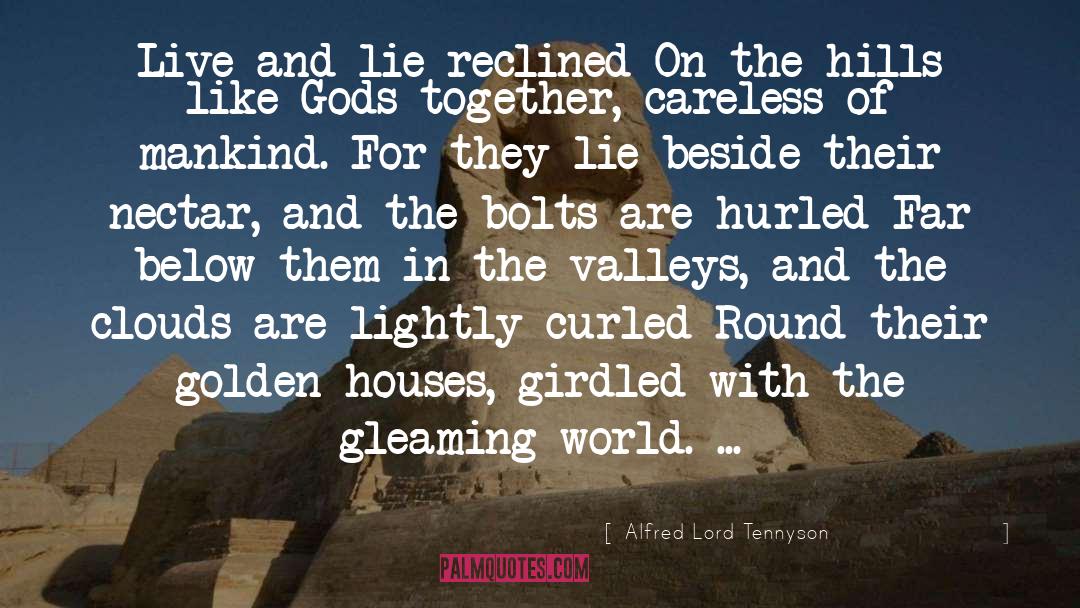 Round World Map quotes by Alfred Lord Tennyson