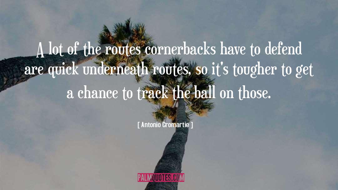 Routes quotes by Antonio Cromartie