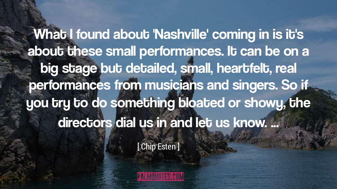 Routiers Nashville quotes by Chip Esten