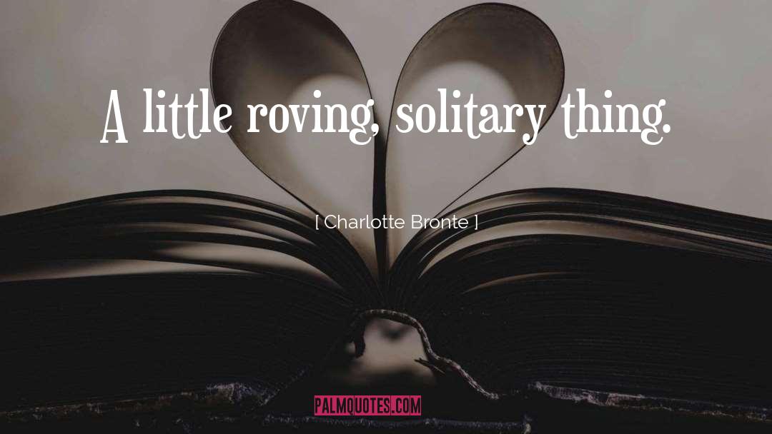 Roving quotes by Charlotte Bronte