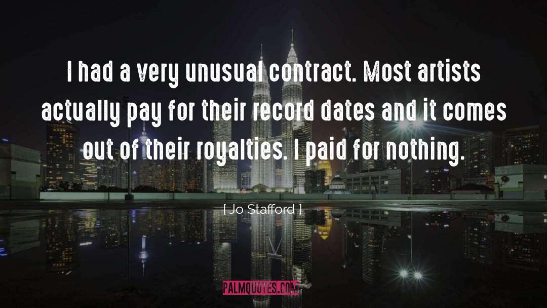Royalties quotes by Jo Stafford