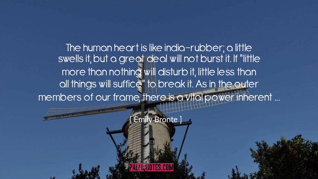 Rubber quotes by Emily Bronte