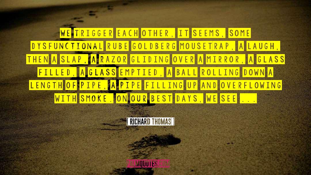 Rube Goldberg quotes by Richard Thomas