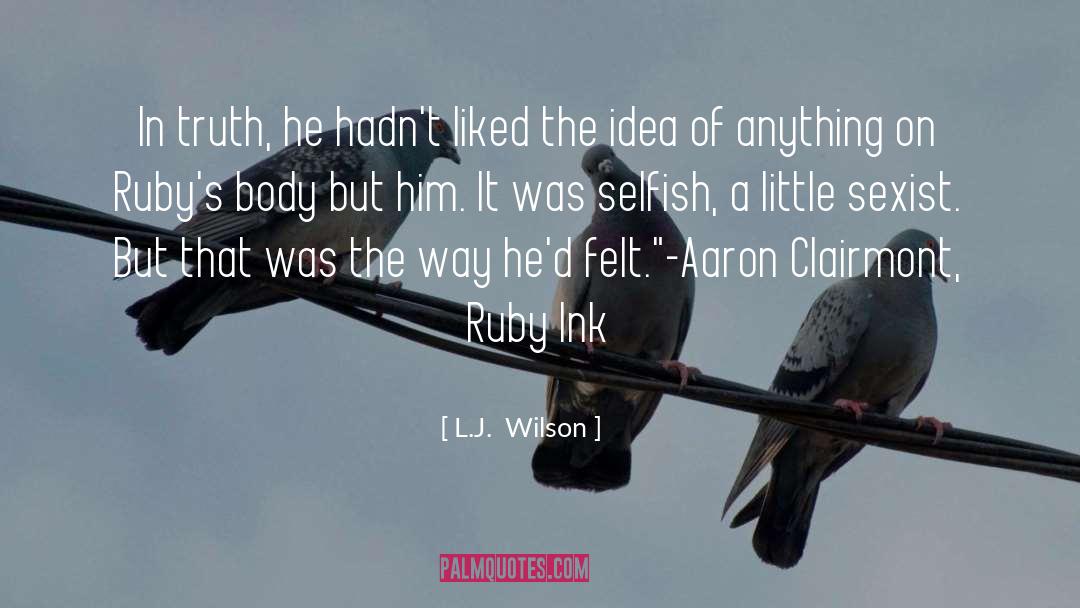 Ruby Ink quotes by L.J.  Wilson