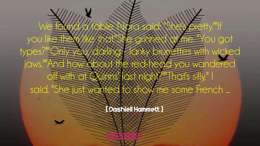 Ruby Red quotes by Dashiell Hammett
