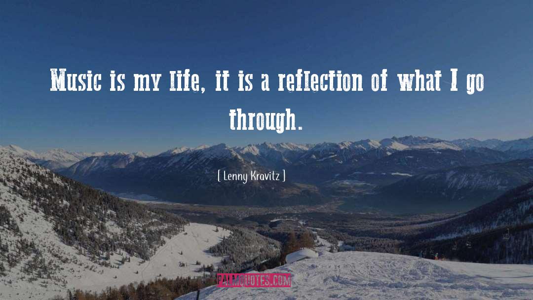 Rueful Reflection quotes by Lenny Kravitz