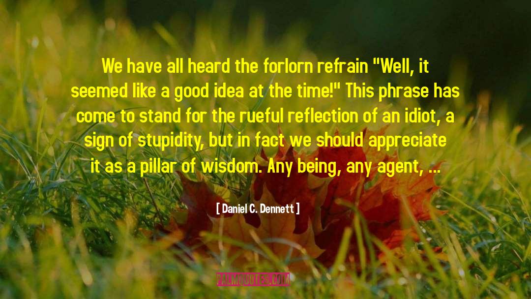 Rueful Reflection quotes by Daniel C. Dennett