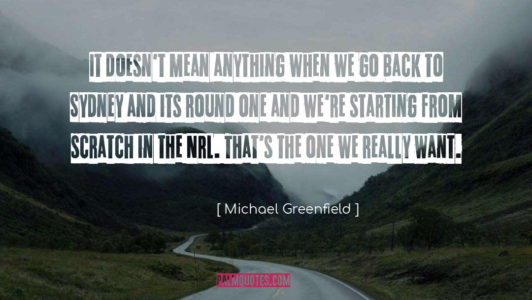 Rugby League quotes by Michael Greenfield