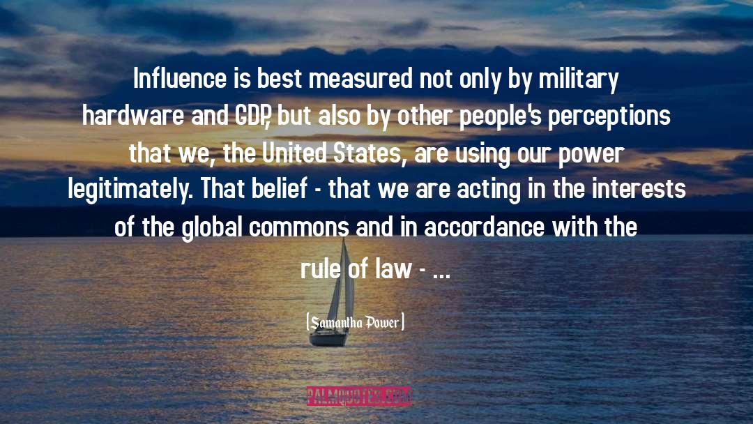 Rule Of Law quotes by Samantha Power