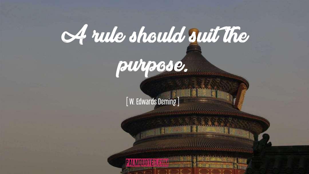 Rule quotes by W. Edwards Deming