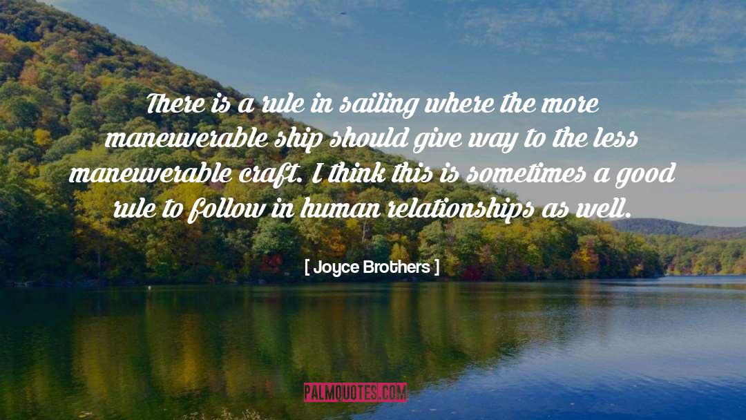Rule The Waves quotes by Joyce Brothers