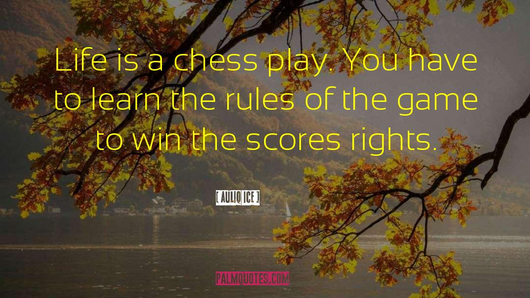 Rules Of The Game quotes by Auliq Ice