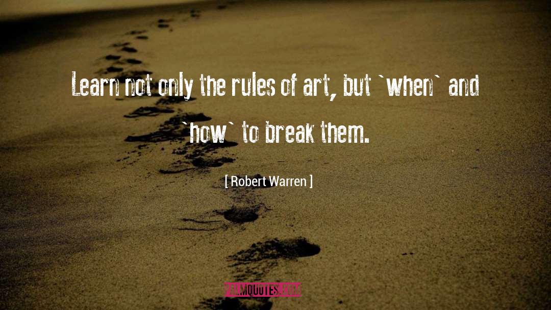 Rules quotes by Robert Warren