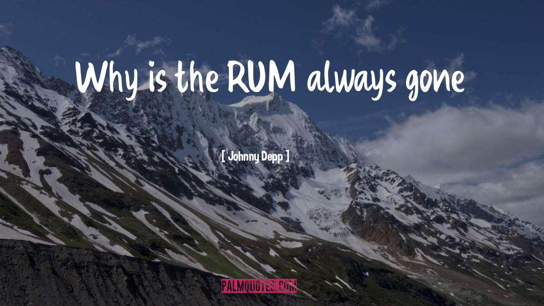 Rum quotes by Johnny Depp