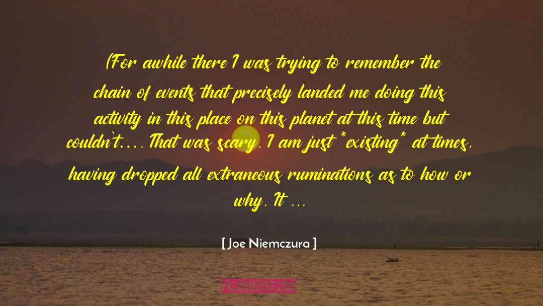 Ruminations quotes by Joe Niemczura