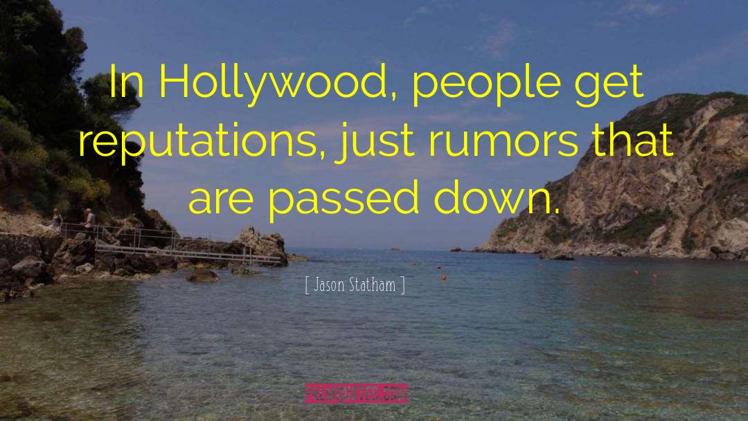 Rumors Animosity quotes by Jason Statham