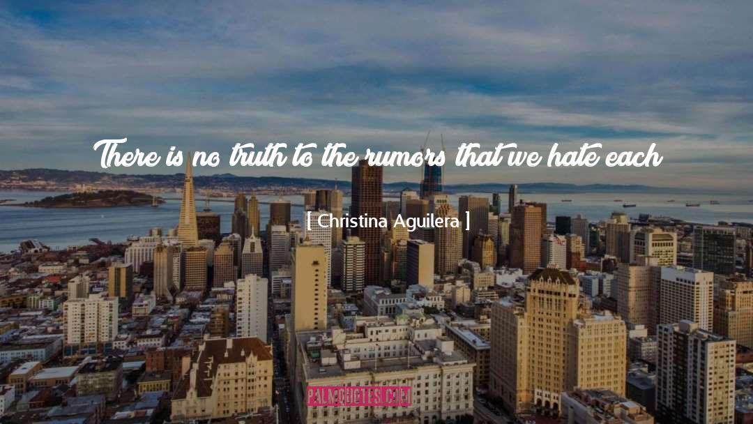 Rumors quotes by Christina Aguilera