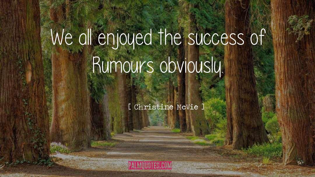 Rumours quotes by Christine McVie