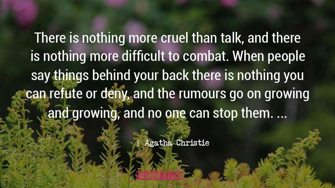 Rumours quotes by Agatha Christie