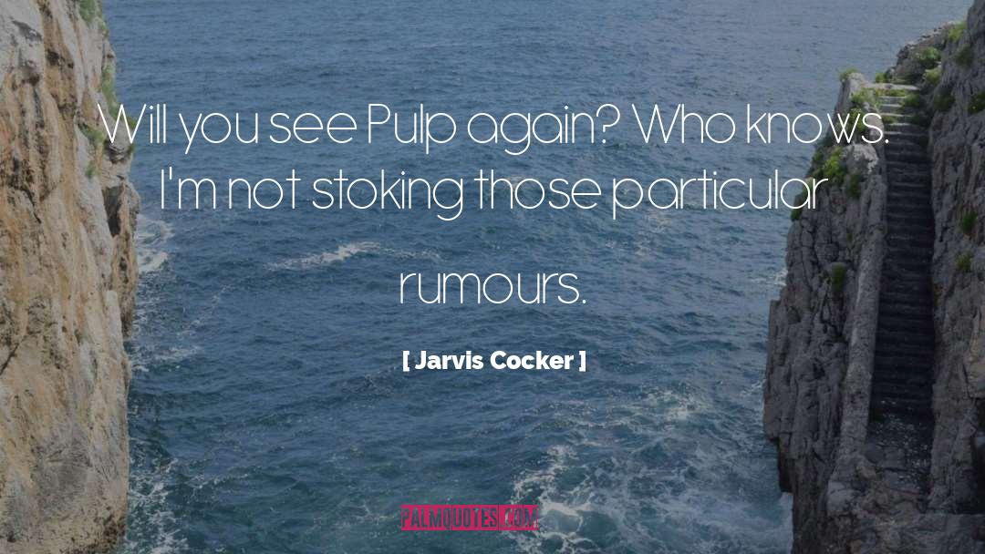 Rumours quotes by Jarvis Cocker