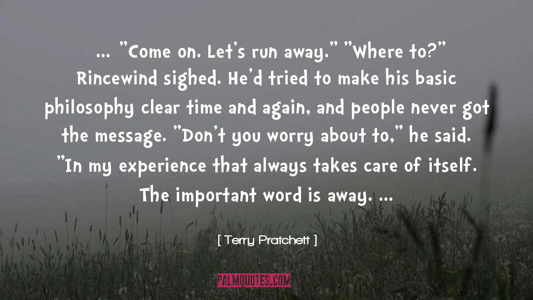 Run Away quotes by Terry Pratchett