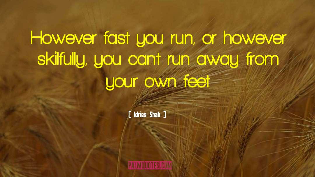 Run Away quotes by Idries Shah