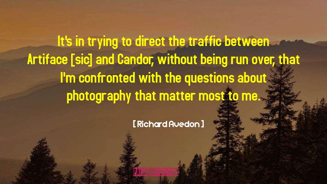 Run Over quotes by Richard Avedon