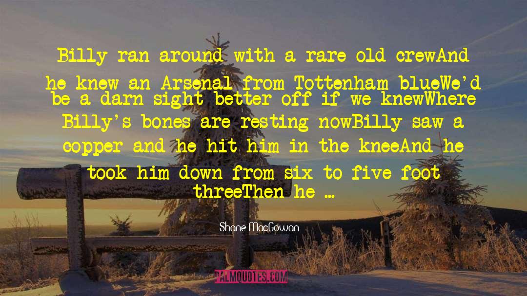 Run You Over quotes by Shane MacGowan